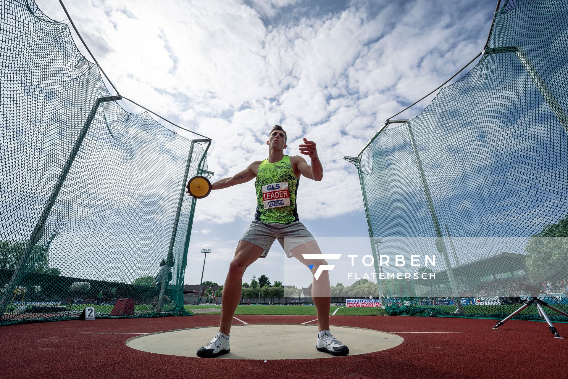 Simon Ehammer (SUI) beim Diskuswurf am 08.05.2022 beim Stadtwerke Ratingen Mehrkampf-Meeting 2022 in Ratingen